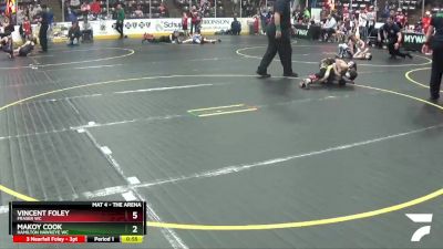 57 lbs Cons. Round 2 - Vincent Foley, Fraser WC vs Makoy Cook, Hamilton Hawkeye WC