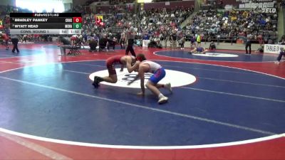 4A 120 lbs Cons. Round 1 - Wyatt Head, Mena vs Bradley Pankey, CEDAR RIDGE HIGH SCHOOL