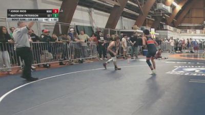 135 lbs Quarterfinal - Jorge Rios, Monster Garage vs Matthew Peterson, KD Training Center