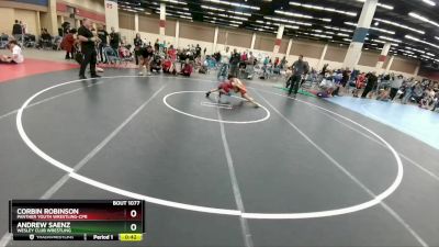 70 lbs Cons. Round 3 - Andrew Saenz, Wesley Club Wrestling vs Corbin Robinson, Panther Youth Wrestling-CPR