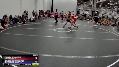 84 lbs Placement (4 Team) - Cidney Schaffer, Lady Assassins vs Brynn Cunningham, MGW Something Wicked