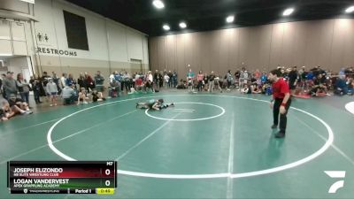 57-58 lbs Round 1 - Joseph Elizondo, NB Elite Wrestling Club vs Logan Vandervest, Apex Grappling Academy