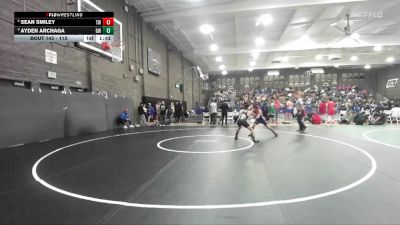 113 lbs Quarterfinal - Ayden Archaga, Golden West vs Sean Smiley, Tulare Western