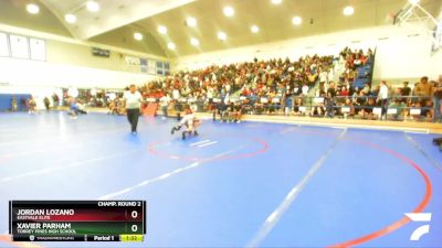 113 lbs Champ. Round 2 - Jordan Lozano, Eastvale Elite vs Xavier Parham, Torrey Pines High School