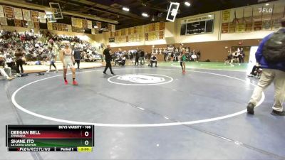 106 lbs Quarterfinal - Shane Ito, La Costa Canyon vs Deegan Bell, Etiwanda