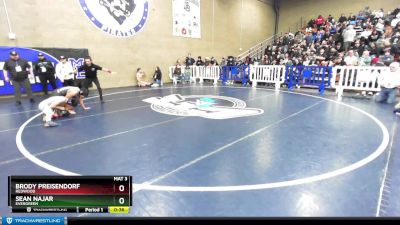 152 lbs Cons. Round 6 - Sean Najar, Evergreen vs Brody Preisendorf, Redwood