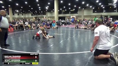 55 lbs Quarterfinal - Raylan Traweek, Techfall Wrestling Club vs Wyatt Goodson, North DeSoto Wrestling Academy