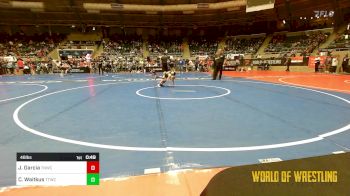 46 lbs Quarterfinal - Jax Garcia, Top Notch Wrestling Club vs Christopher Waitkus, Team Tulsa Wrestling Club