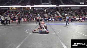130 lbs Cons. Round 2 - Braxton Blankinship, Trailhands vs Karter Barnes, Osage Indians