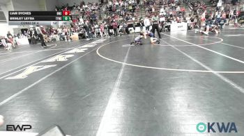 76 lbs Consi Of 4 - Liam Dyches, Bartlesville Wrestling Club vs Brinley Leyba, Team Tulsa Wrestling Club