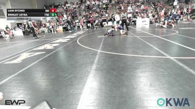 76 lbs Consi Of 4 - Liam Dyches, Bartlesville Wrestling Club vs Brinley Leyba, Team Tulsa Wrestling Club