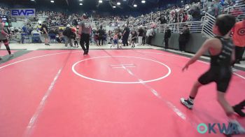 70 lbs Quarterfinal - Tyson Chuculate, Coweta Tiger Wrestling vs Kaysum Mosby, Wyandotte Youth Wrestling