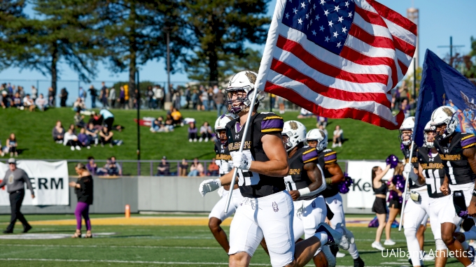 Thomas Greaney, a tight end from tiny UAlbany, has big plans for