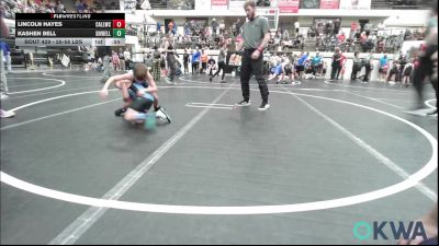 55-58 lbs Consi Of 8 #2 - Lincoln Hayes, Carl Albert vs Kashen Bell, Division Bell Wrestling