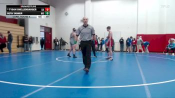 144 lbs Cons. Round 4 - Tyson Shellenbarger, Elkhart vs Seth Tanner, Westfield High School