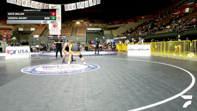 Junior Boys - 175 lbs Cons. Round 5 - Nate Miller vs Joseph Ashby, Monterey High School Wrestling