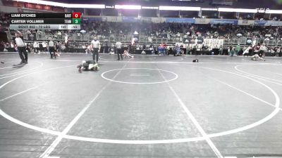 72 lbs Semifinal - Liam Dyches, Bartlesville WC vs Carter Vollmer, Team Donahoe
