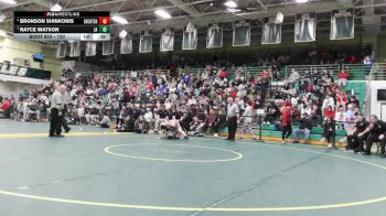 120 lbs 5th Place Match - Rayce Watson, Jonathan Alder vs Bronson Shinkonis, Brighton