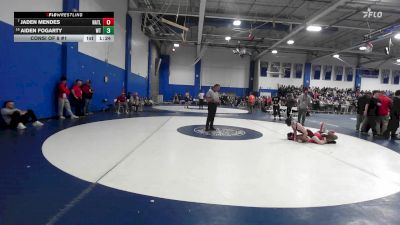 120 lbs Consi Of 8 #1 - Jaden Mendes, North Attleborough vs Aiden Fogarty, Whittier