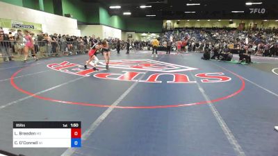 95 lbs Consi Of 8 #2 - Lilly Breeden, MO vs Cassidy O'Connell, WI