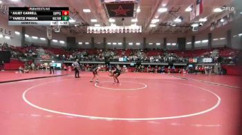 126 lbs Semifinal - Juliet Carrell, Coppell vs Yaretzi Pineda, Haltom City Haltom