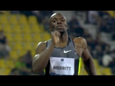 LaShawn Merritt cruises his way to a world leading time 44.19 at Doha