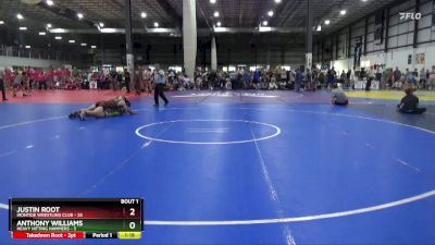 144 lbs Round 1 (3 Team) - Justin Root, IRONTIDE WRESTLING CLUB vs Anthony Williams, HEAVY HITTING HAMMERS