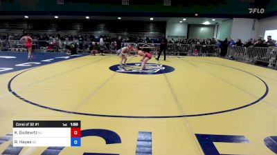 118 lbs Consi Of 32 #1 - Kylie Gudewitz, NJ vs Rachel Hayes, SC