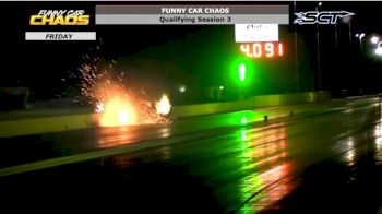Brad Tuttle Crashes At Funny Car Chaos Finals