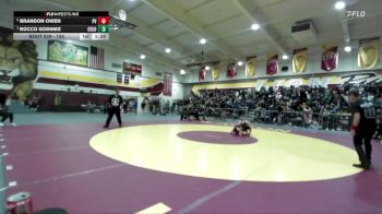 150 lbs 1st Place Match - Rocco Godinez, Centennial (Corona) vs Brandon Owen, Paloma Valley