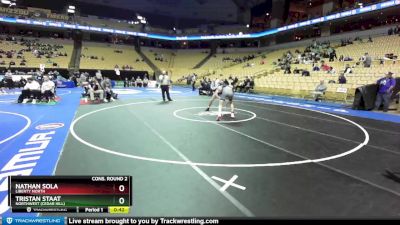 175 Class 4 lbs Cons. Round 2 - Nathan Sola, Liberty North vs Tristan Staat, Northwest (Cedar Hill)