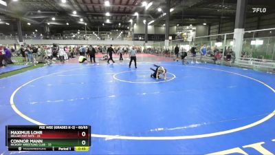 60/65 Cons. Round 2 - Maximus Lohr, Kellam Mat Rats vs Connor Mann, Hickory Wrestling Club