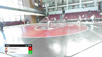 157 lbs Round Of 16 - Logan Chambers, Virginia Military Institute vs Frank DiBella, Virginia Tech