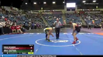 5A - 195 lbs Cons. Semi - Sean Wunder, Tecumseh-Shawnee Heights vs Broc Eastman, Wichita-Bishop Carroll