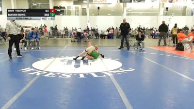 56 lbs Semifinal - Troy Trainor, Refinery WC vs Tayden Bong, Doughboys WC