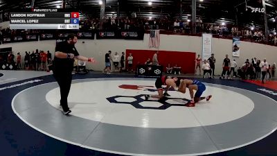 61 kg Champ. Round 1 - Landon Hoffman, Hilltopper Wrestling Club vs Marcel Lopez, Southern Illinois Regional Training Center
