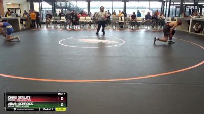 JV-15 lbs Round 3 - Aidan Schrock, Clear Creek-Amana vs Chris Gerlits, Prairie, Cedar Rapids