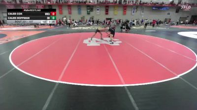 157 lbs Cons. Round 1 - Caleb Cox, Wheaton vs Caleb Hoffman, Baldwin Wallace