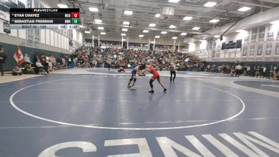 149 lbs Quarterfinal - Sebastian Freeman, New Mexico Highlands vs Eyan Chavez, Western Colorado