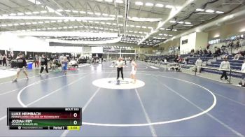 125 lbs Quarterfinal - Joziah Fry, Johnson & Wales (RI) vs Luke Heimbach, Pennsylvania College Of Technology