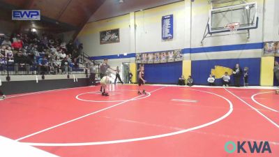 52 lbs Rr Rnd 3 - Evaleen Farrell, Berryhill Wrestling Club vs Piper Pevehouse, Warner Eagles Youth Wrestling