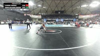 Boys 2A 126 lbs Champ. Round 2 - Dominic Mendez, Othello vs Benito Escalera-Zamudio, Centralia
