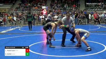 108 lbs Consolation - Lucas Robertson, Michigan Revolution vs Kolton Keller, Moen Wrestling Academy