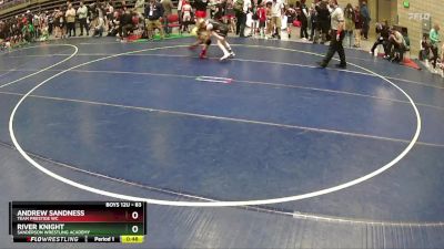 83 lbs Quarterfinal - Andrew Sandness, Team Prestige WC vs River Knight, Sanderson Wrestling Academy