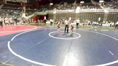 78 lbs Consolation - Santiago Piplica, Riverton USAW vs Hank Thompson, No Team