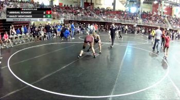 120 lbs Cons. Round 1 - Abbigail Schakat, Arlington Eagles vs Hailey Newcomer, Cedar Bluffs