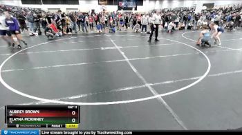 132 lbs Cons. Round 2 - Aubrey Brown, OK vs Elayna McKinney, TX