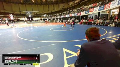 150 lbs Placement (16 Team) - Jiovani Martinez, Franklin County vs Daniel Palke, Orange County