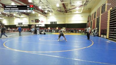 125 lbs Champ. Round 1 - Sophia Quintana, Yucaipa vs Briseis Ayala, Warren
