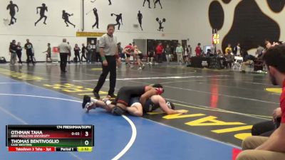 174 Freshman/Soph Quarterfinal - Othman Taha, Ohio Wesleyan University vs Thomas Bentivoglio, Case Western